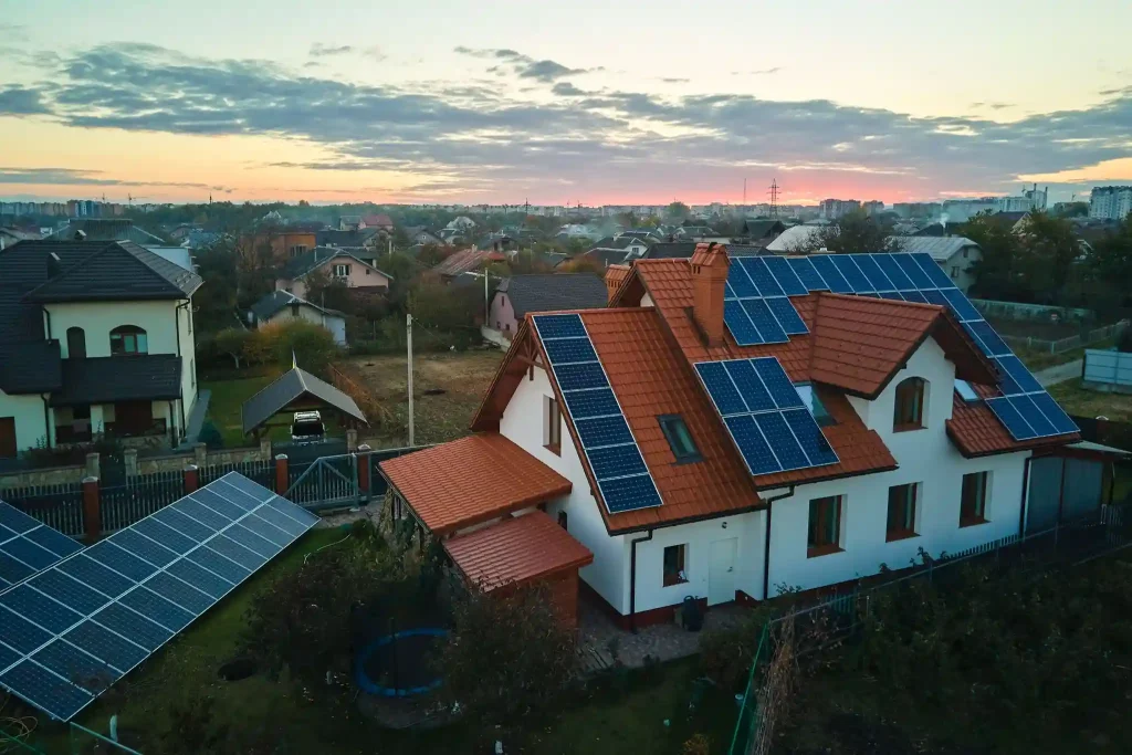 home solar energy components